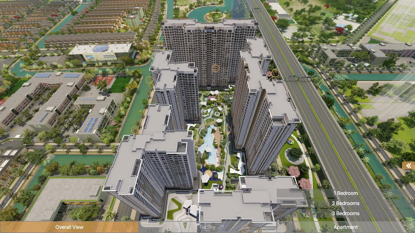 Nhóm Apartment tour 360 Masteri Centre Point với căn 1, 2, 3 phòng ngủ