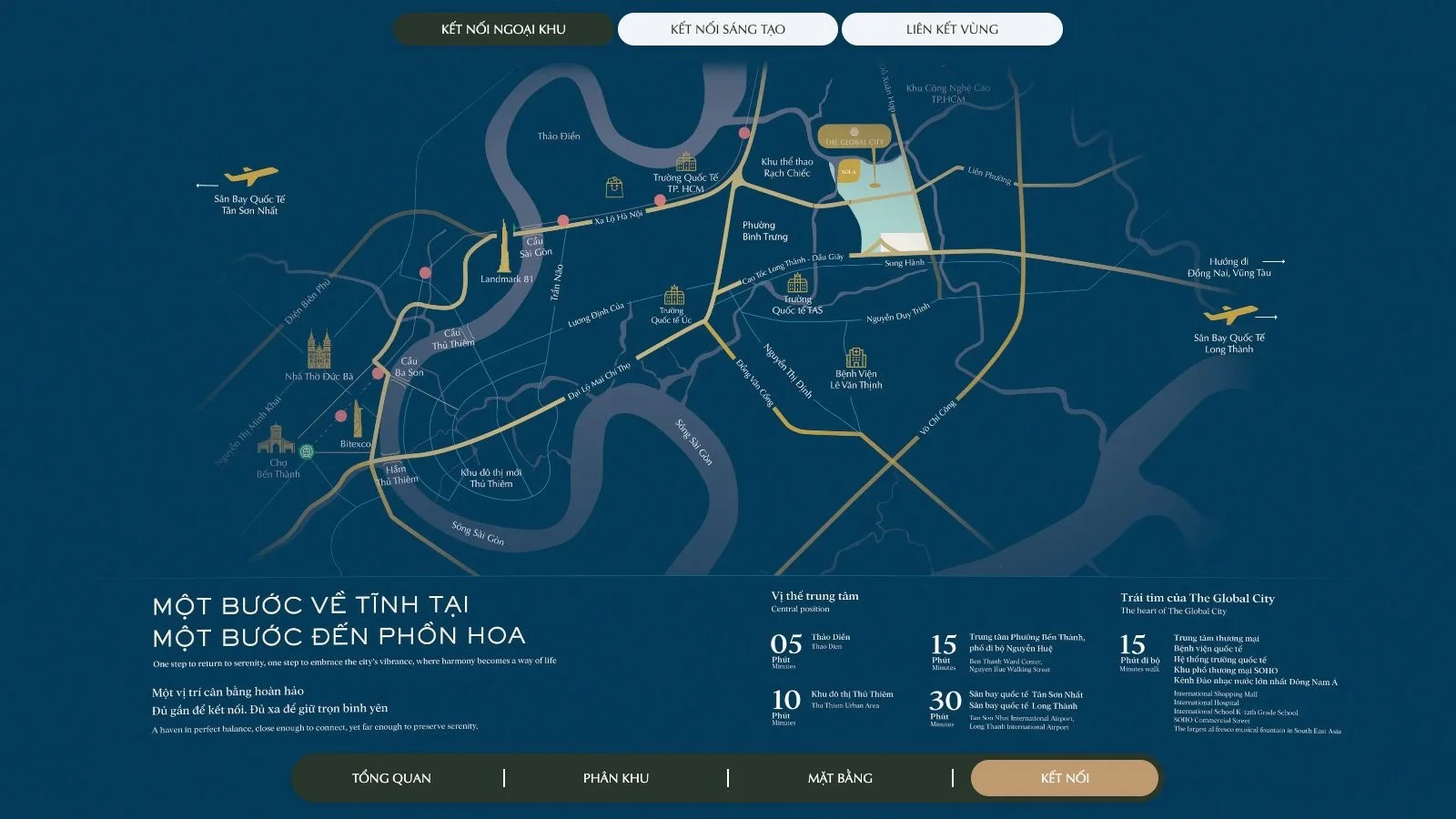 Chế độ ảnh đêm trong sa bàn 360 The Global City