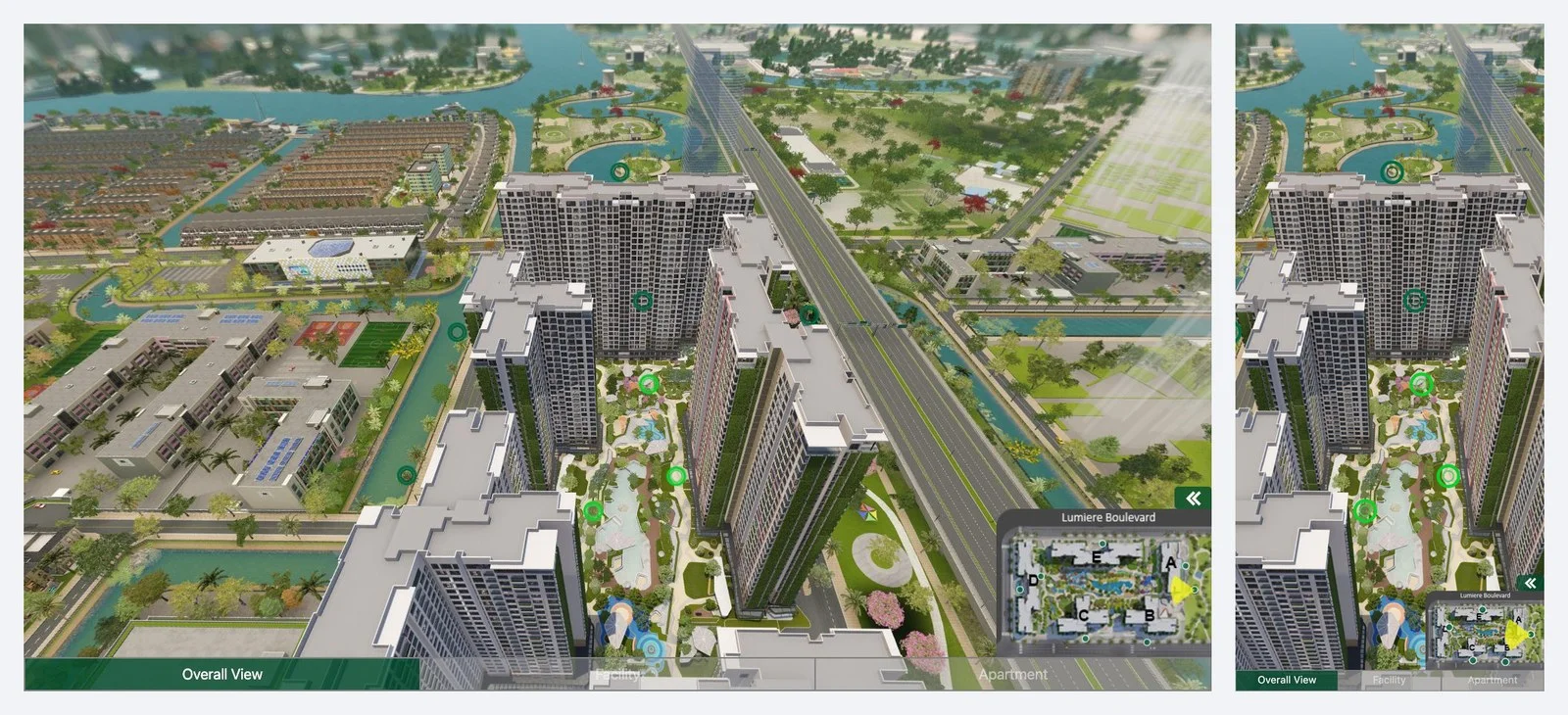 So sánh tour 360 LUMIÈRE Boulevard trên máy tính và điện thoại