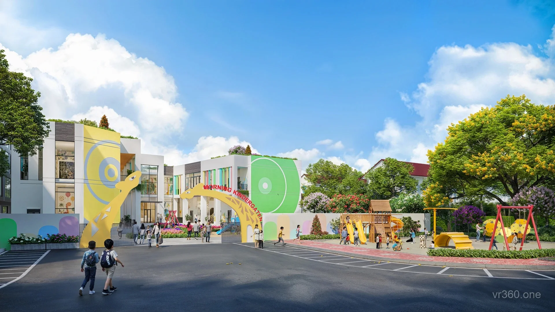 Phối cảnh 3D trường mầm non trong khu đô thị Andora City Hải Phòng