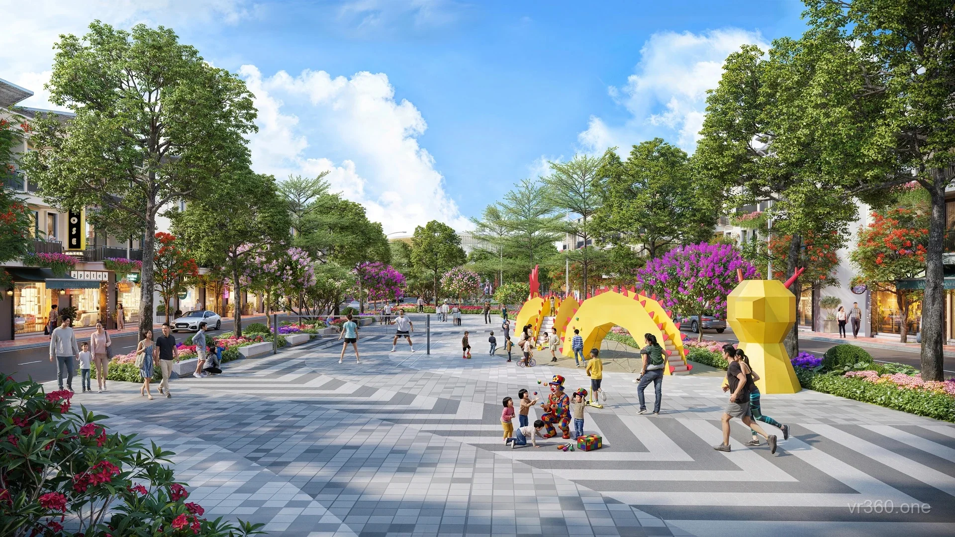 Phối cảnh 3D công viên tiện ích trong khu đô thị Andora City Hải Phòng