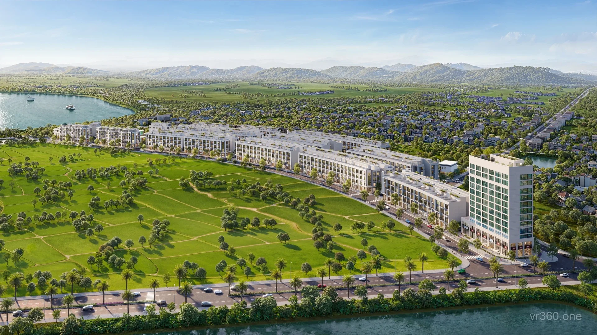 Phối cảnh 3D tổng thể khu đô thị Entra City Bắc Giang
