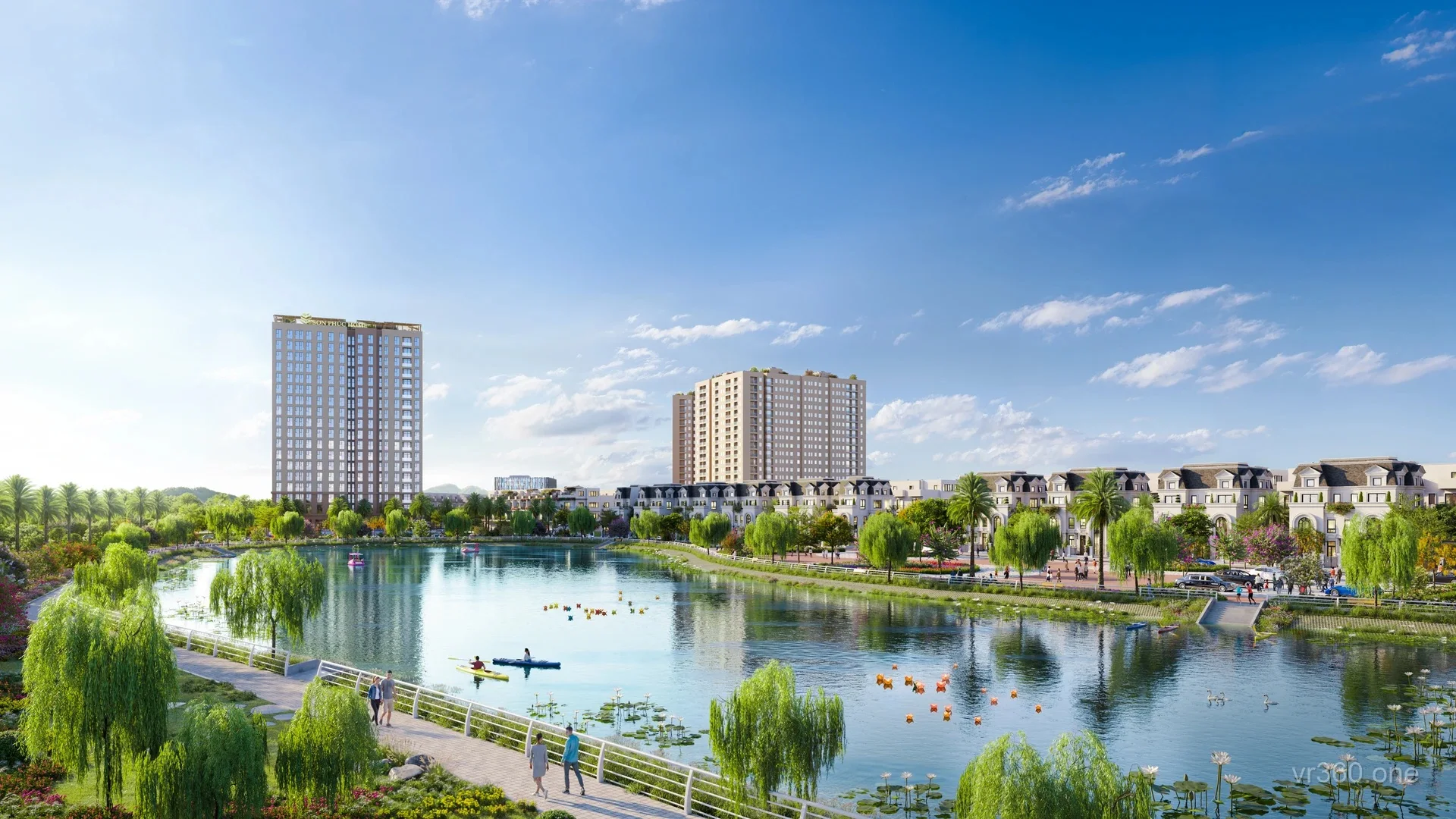 Phối cảnh 3D quảng trường Sơn Phúc Green City dựng từ model