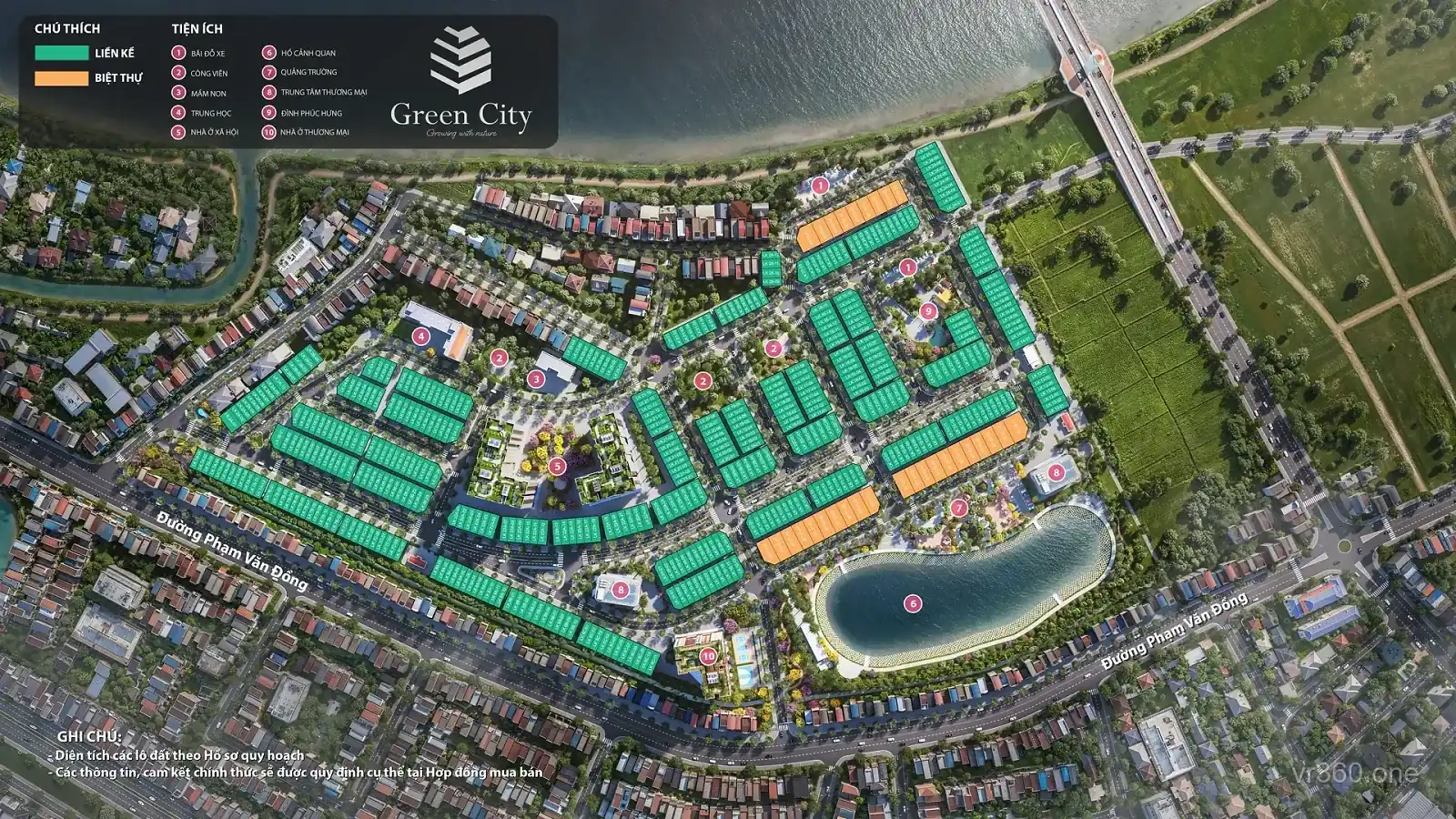 Mặt bằng bán hàng phân lô Green City