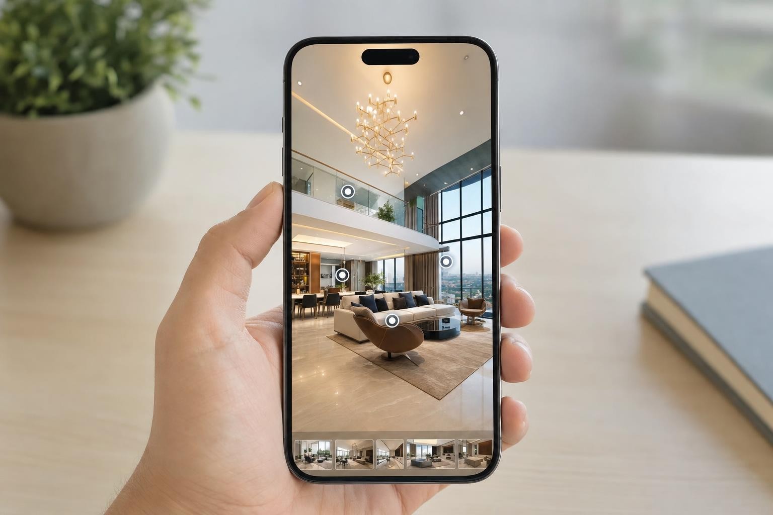 Một link VR360 trên điện thoại gom toàn bộ trải nghiệm dự án
