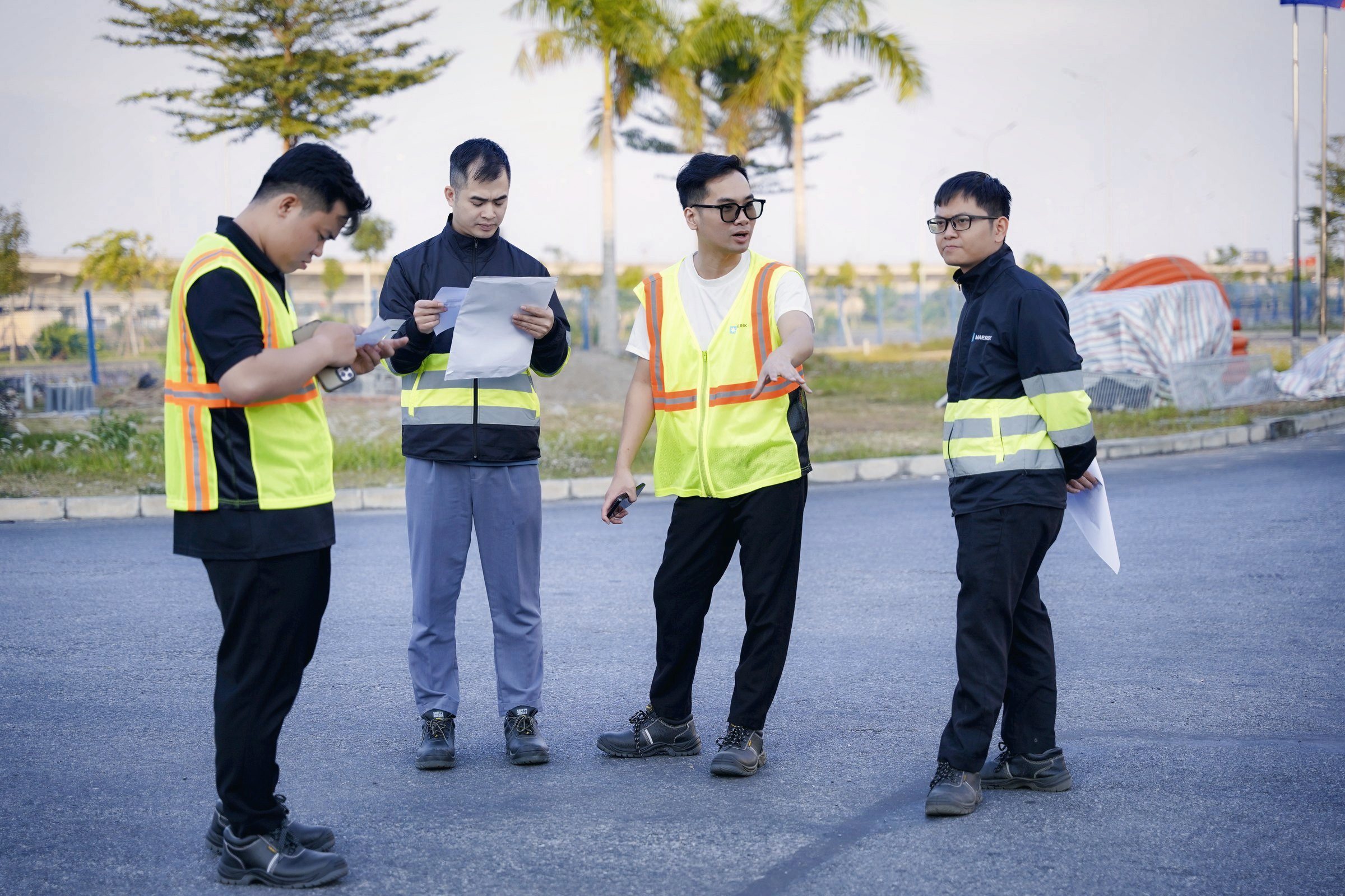 Ekip VR360.ONE tác nghiệp tại kho Maersk