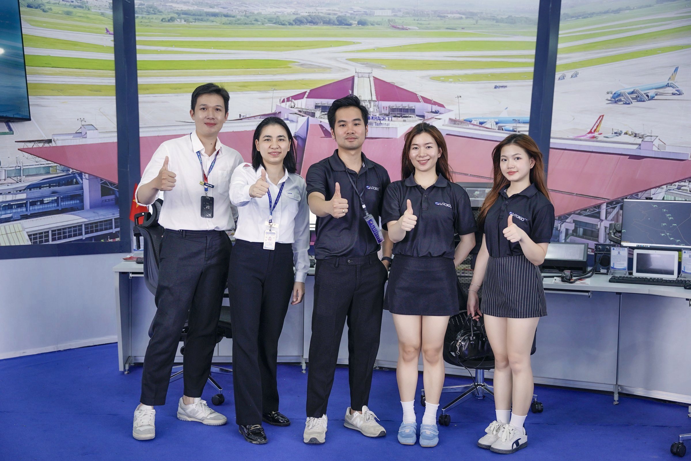 Ekip VR360.ONE tác nghiệp tại Triển lãm Hàng không