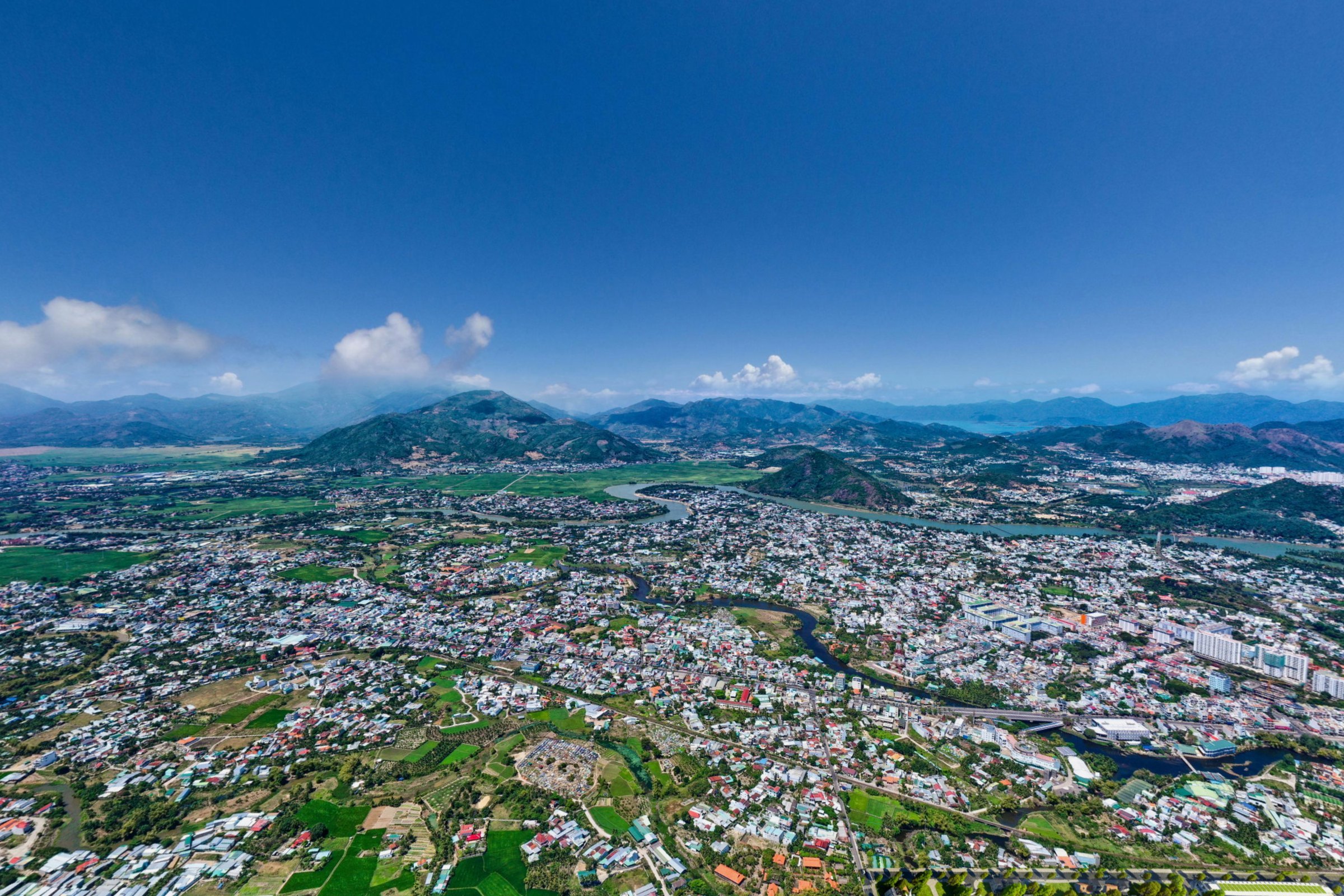 Toàn cảnh dự án KVG Mozzadiso Nha Trang nhìn từ trên cao trong tour VR360