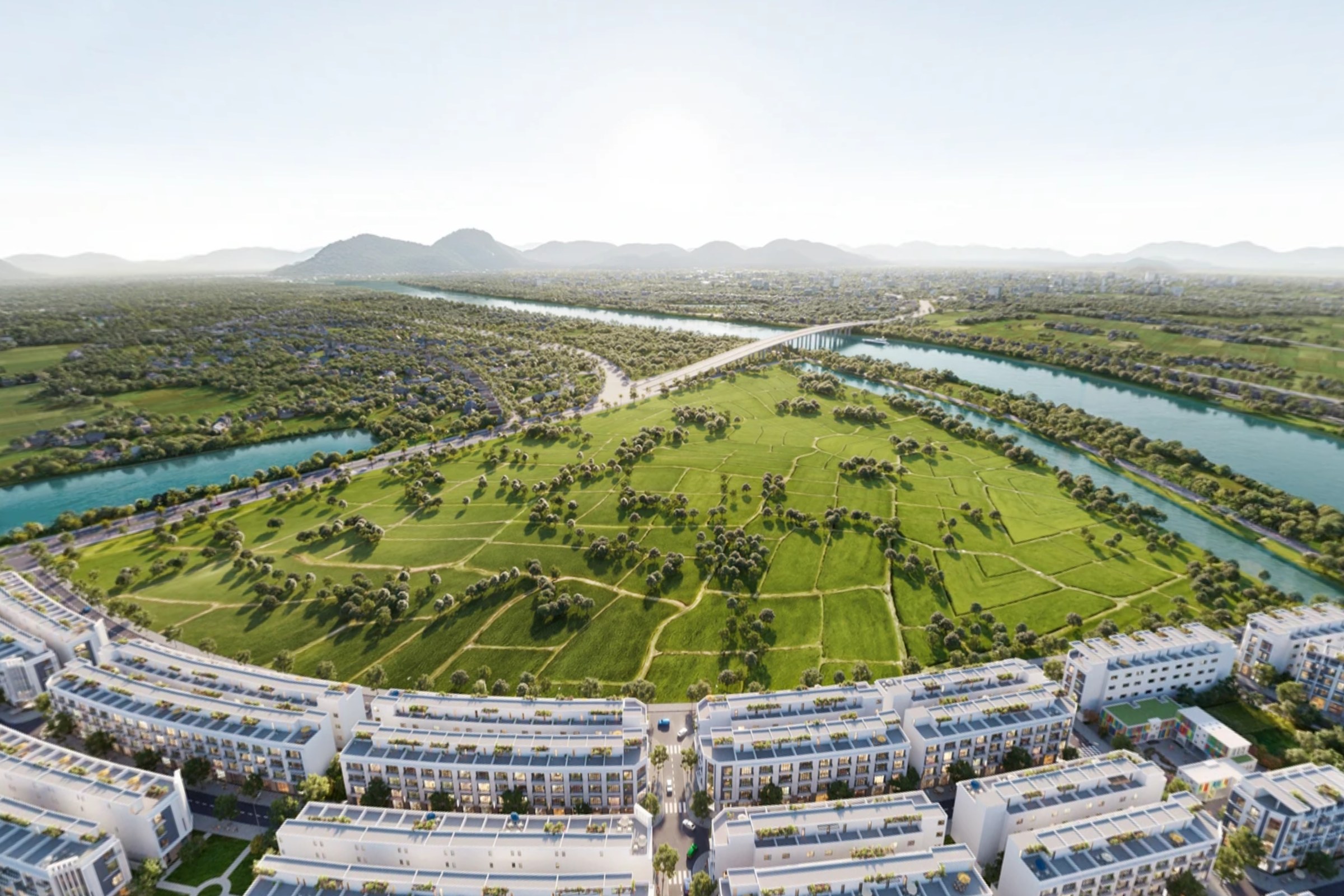 Phối cảnh 3D 360 toàn khu Entra City Bắc Giang dựng từ model